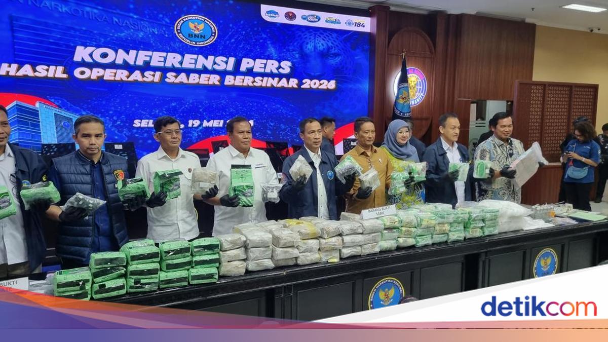 BNN Mengungkap Kasus Narkoba dengan Nilai Rp 211,4 Miliar, 31 Tersangka Ditangkap