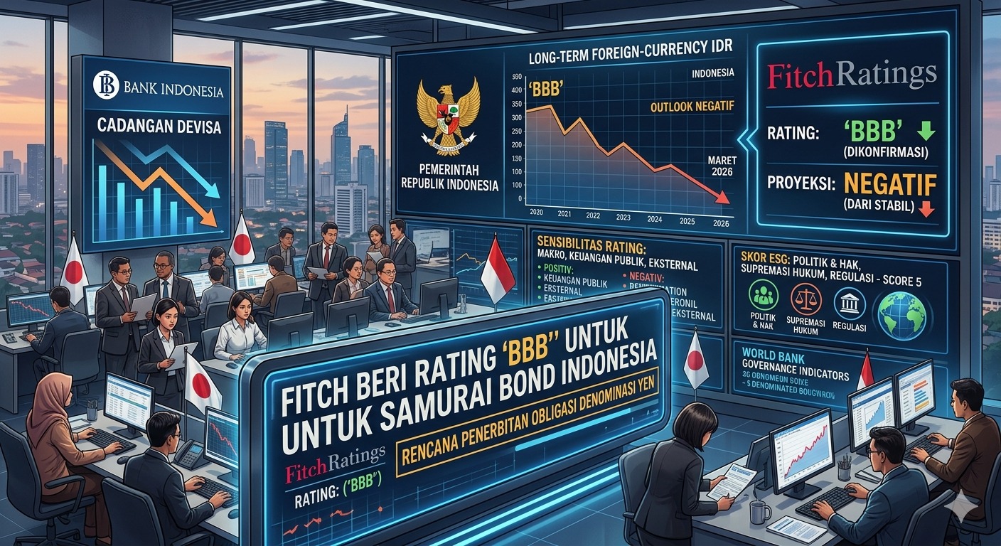 Fitch Berikan Rating ‘BBB’ untuk Penerbitan Samurai Bond Indonesia