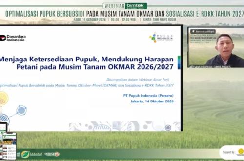 Pupuk Indonesia Siapkan Stok 1,81 Juta Ton untuk Musim Tanam Mendatang