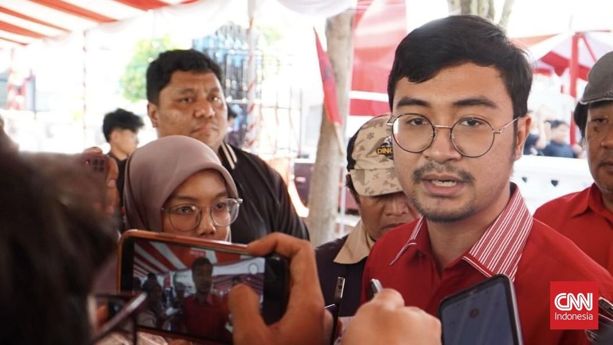 Juru Bicara DPP PDIP, Aryo Seno Bagaskoro. (CNNIndonesia/Farid)