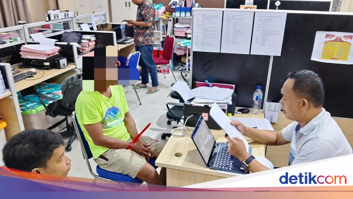 Foto: Pelaku pemerkosaan saat diperiksa polisi (dok. Istimewa)