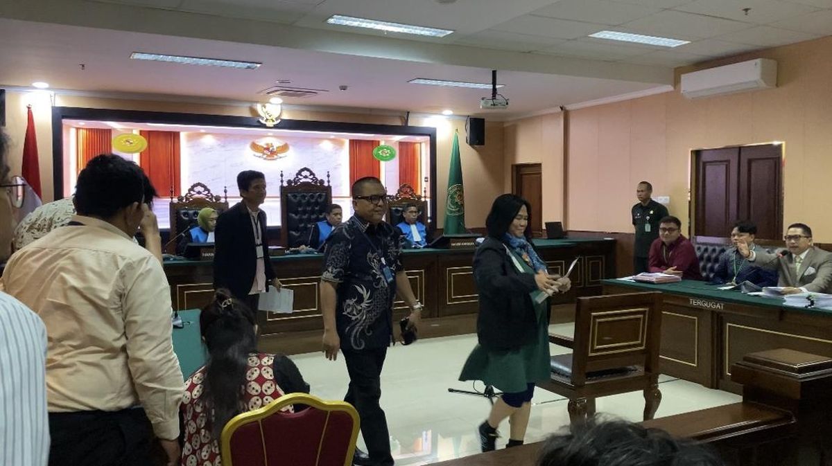 Foto: Sidang gugatan terkait surat penyetaraan pendidikan Gibran di PTUN Jakarta (Devi/detikcom)
