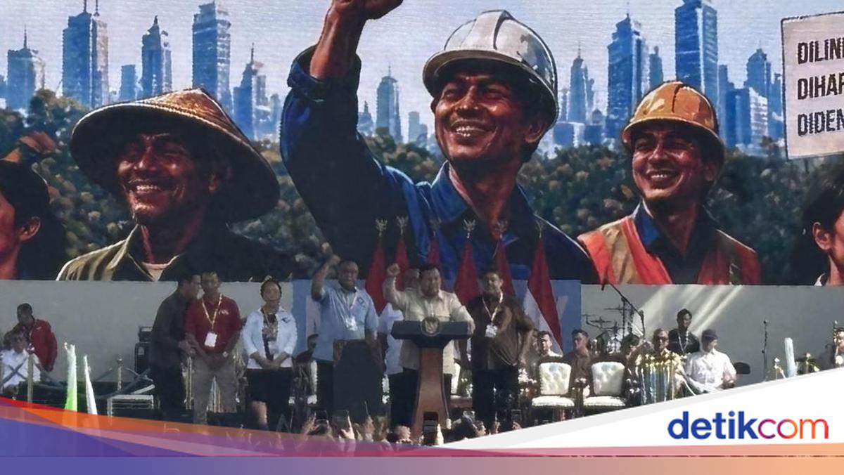 Prabowo Tanyakan Kebermanfaatan Program MBG kepada Buruh di May Day