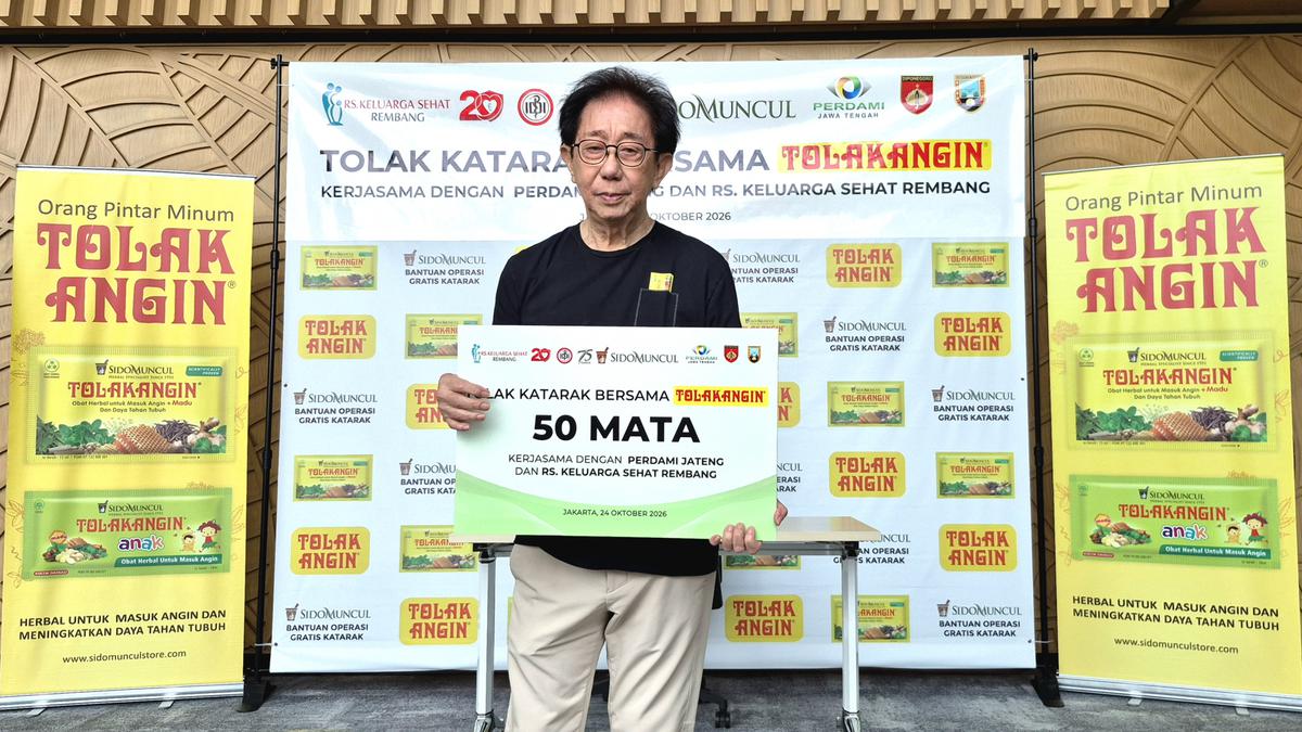 Operasi Katarak Gratis Tolak Angin untuk 50 Pasien di Rembang