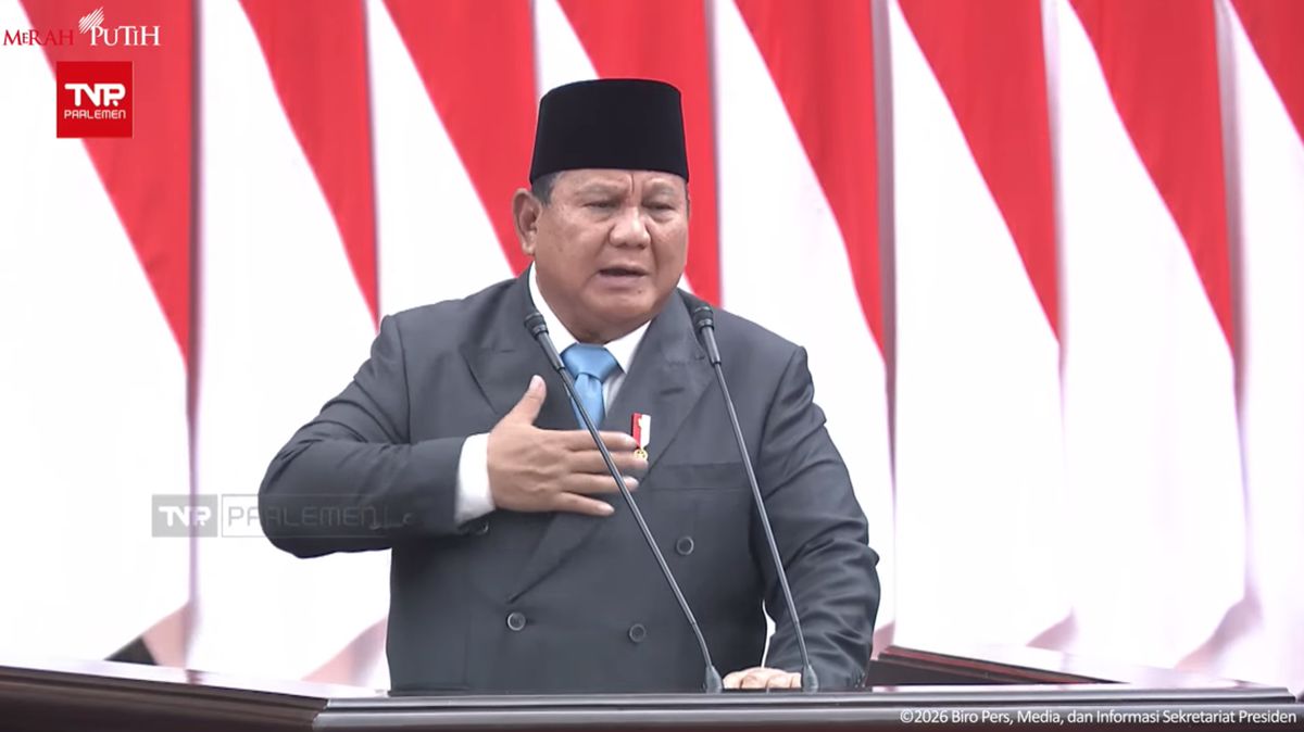 Prabowo Ucapkan Terima Kasih kepada PDIP di Akhir Pidato 2 Jam