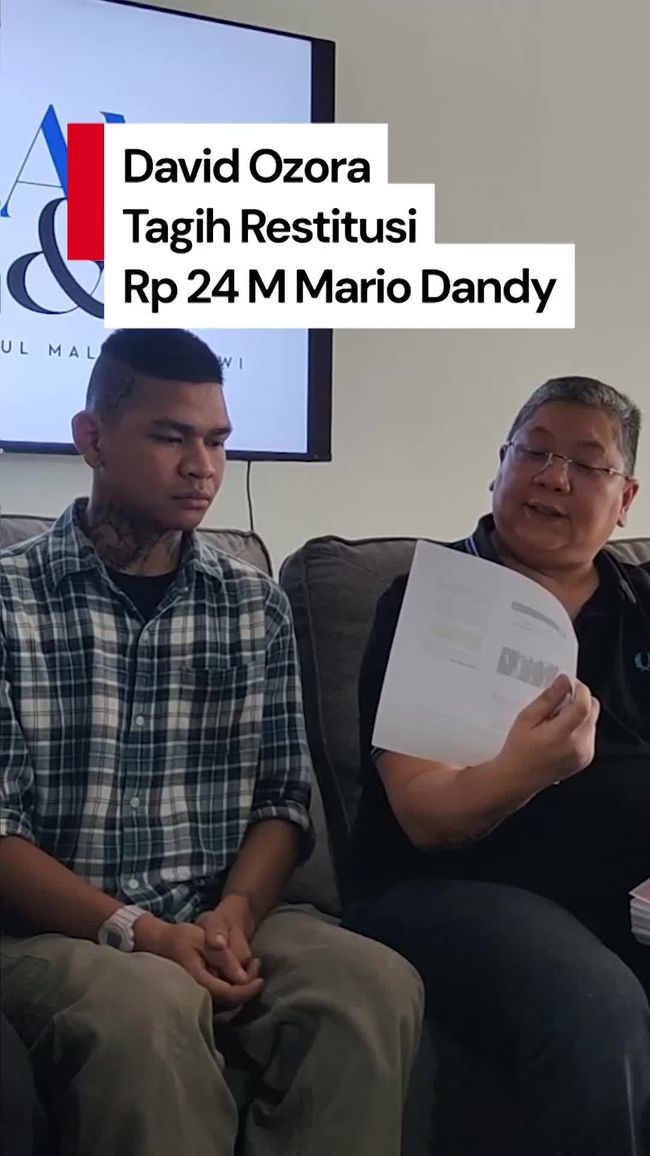 David Ozora Ajukan Restitusi Rp 24 Miliar kepada Mario Dandy